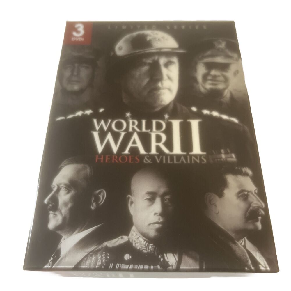 Heroes And Villains Of WWII Documentaries 3 DVD Set Brand New